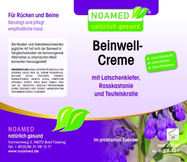 Beinwell - Creme  75ml  im Spender
