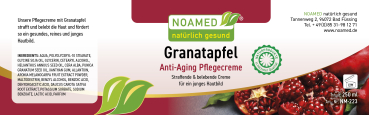 Granatapfel Anti-Aging Pflegecreme  250ml