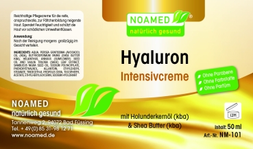 Hyaluron - Intensivcreme  50ml im Spender