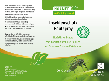 Insektenschutz Hautspray  100ml