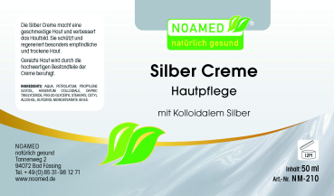 Kolloidales Silber Creme im Spender  50ml