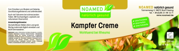 Kampfer Creme  200ml