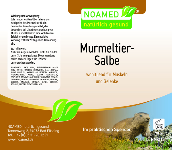 Murmeltier Salbe  75ml im Spender