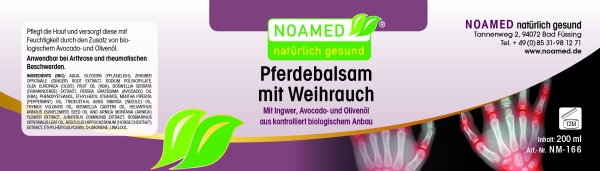 Pferdebalsam mit Weihrauch  200ml